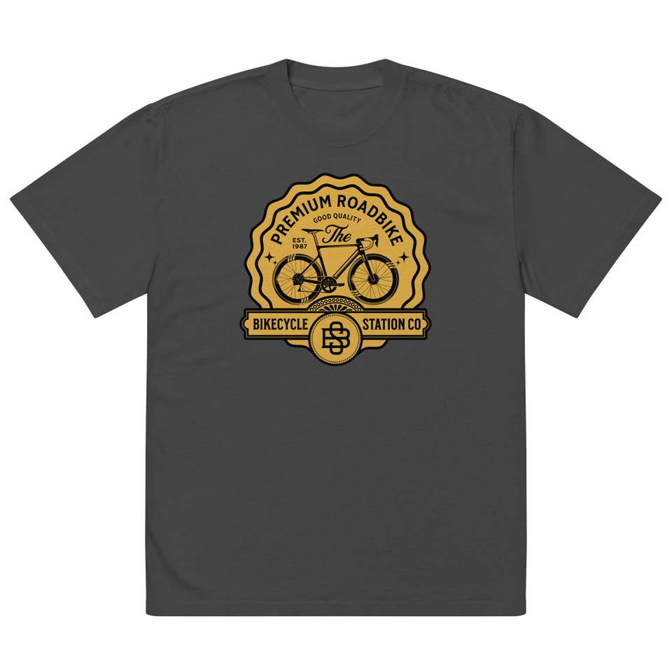 Bikecycle Station Co. - Sports Oversized Faded T-Shirt