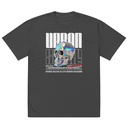 Black 3D Skull Oversized Faded T-Shirt