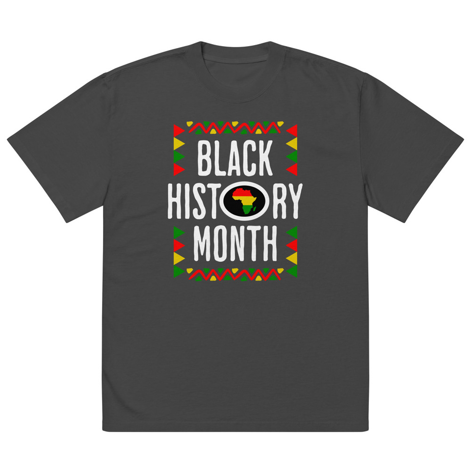 Black History Month - African American Culture Oversized Faded T-Shirt