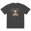 Black Metal - Hardcore skull theme design Oversized Faded T-Shirt