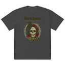 Black Raven Tattoo - Skull & Thorns Oversized Faded T-Shirt