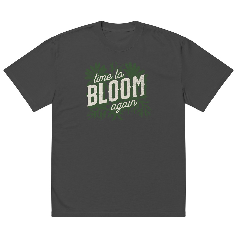 Bloom Again Oversized Faded T-Shirt