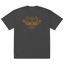 Blue Butterfly - Minimal Oversized Faded T-Shirt