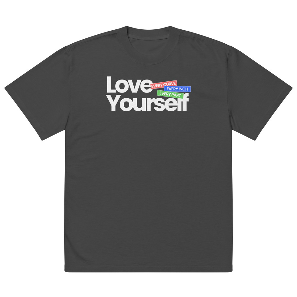 Body Positivity Oversized Faded T-Shirt