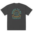 Born To Be Genius - Brain Oversized Faded T-Shirt