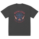 Bowling Derby Champs - Grunge Skull Oversized Faded T-Shirt
