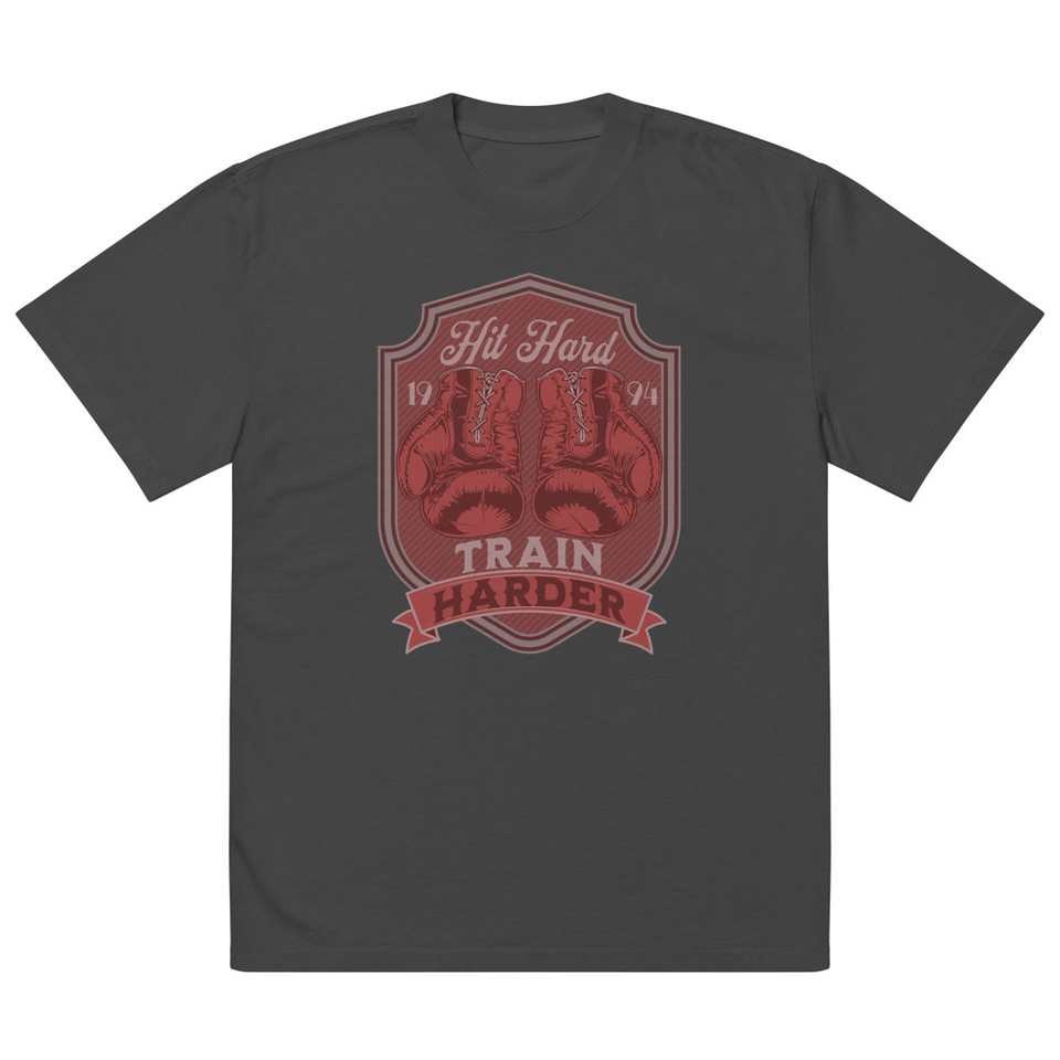Boxing Training Oversized Faded T-Shirt