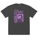 Brain Food - Y2K Skull Streetwear Oversized Faded T-Shirt