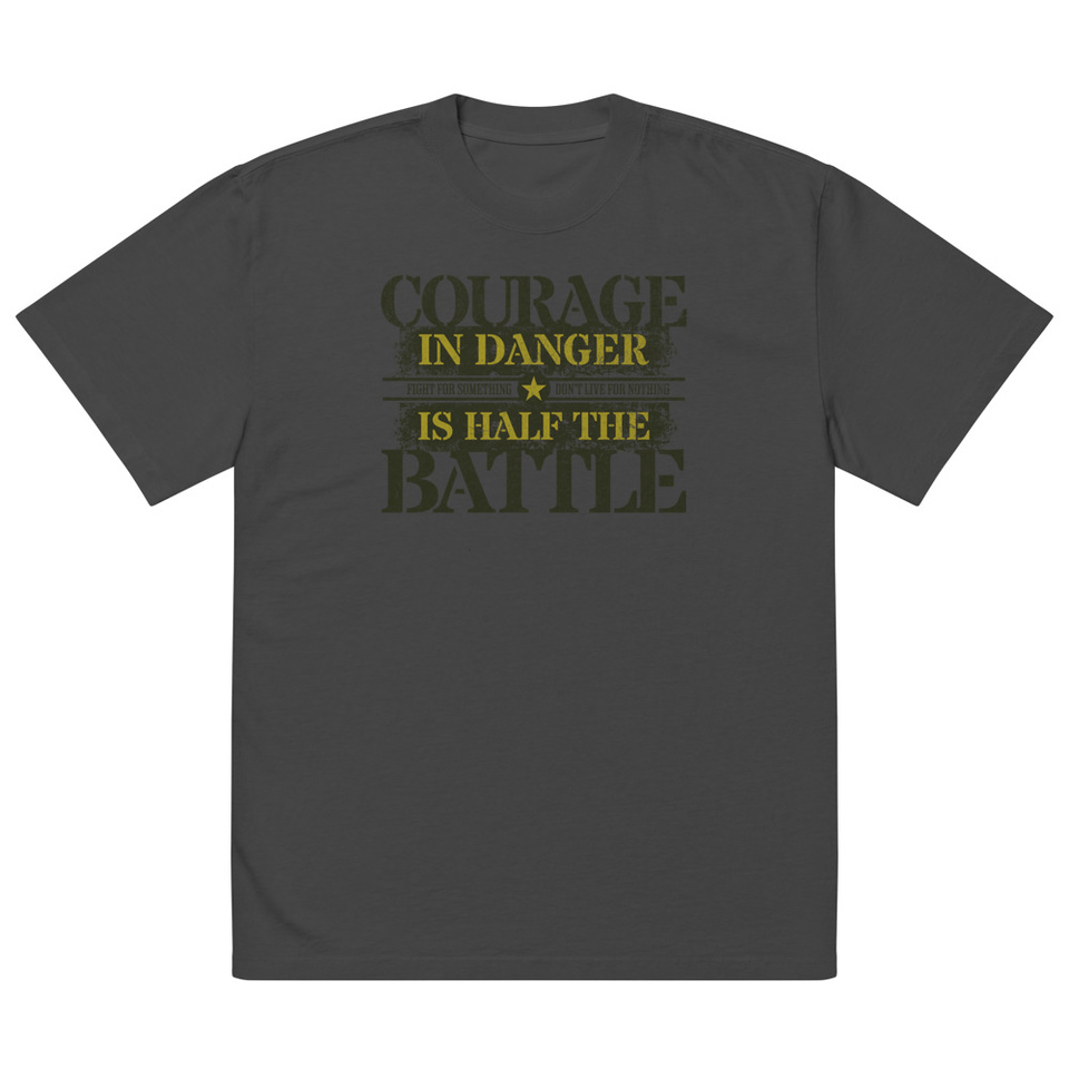 Brave Soldier Oversized Faded T-Shirt