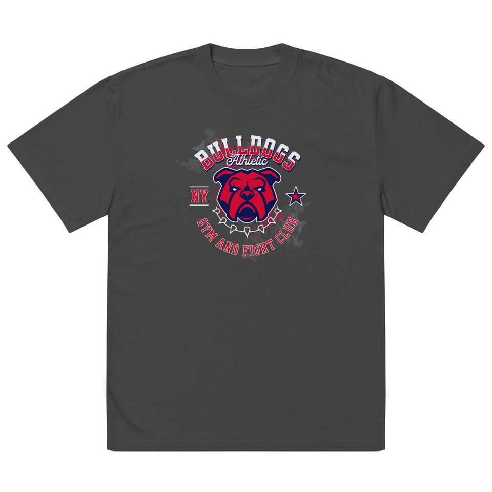 Bulldogs Athletic - Sports Apparel Oversized Faded T-Shirt