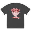 Burger Mascot Oversized Faded T-Shirt