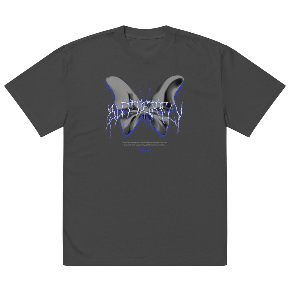 Butterfly Oversized Faded T-Shirt