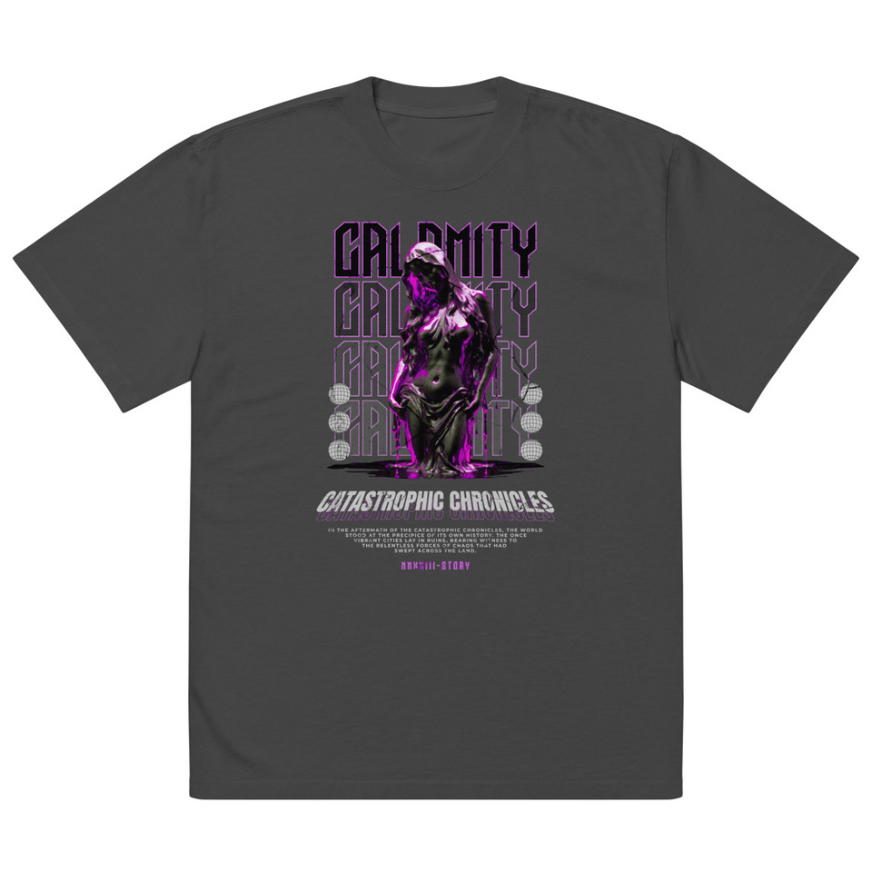 Calamity Streetwear Oversized Faded T-Shirt