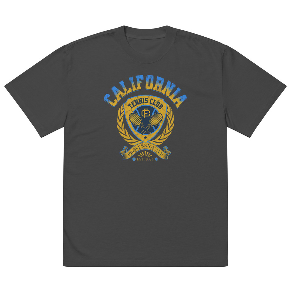 CALIFORNIA TENNIS PROFESSIONALS Oversized Faded T-Shirt