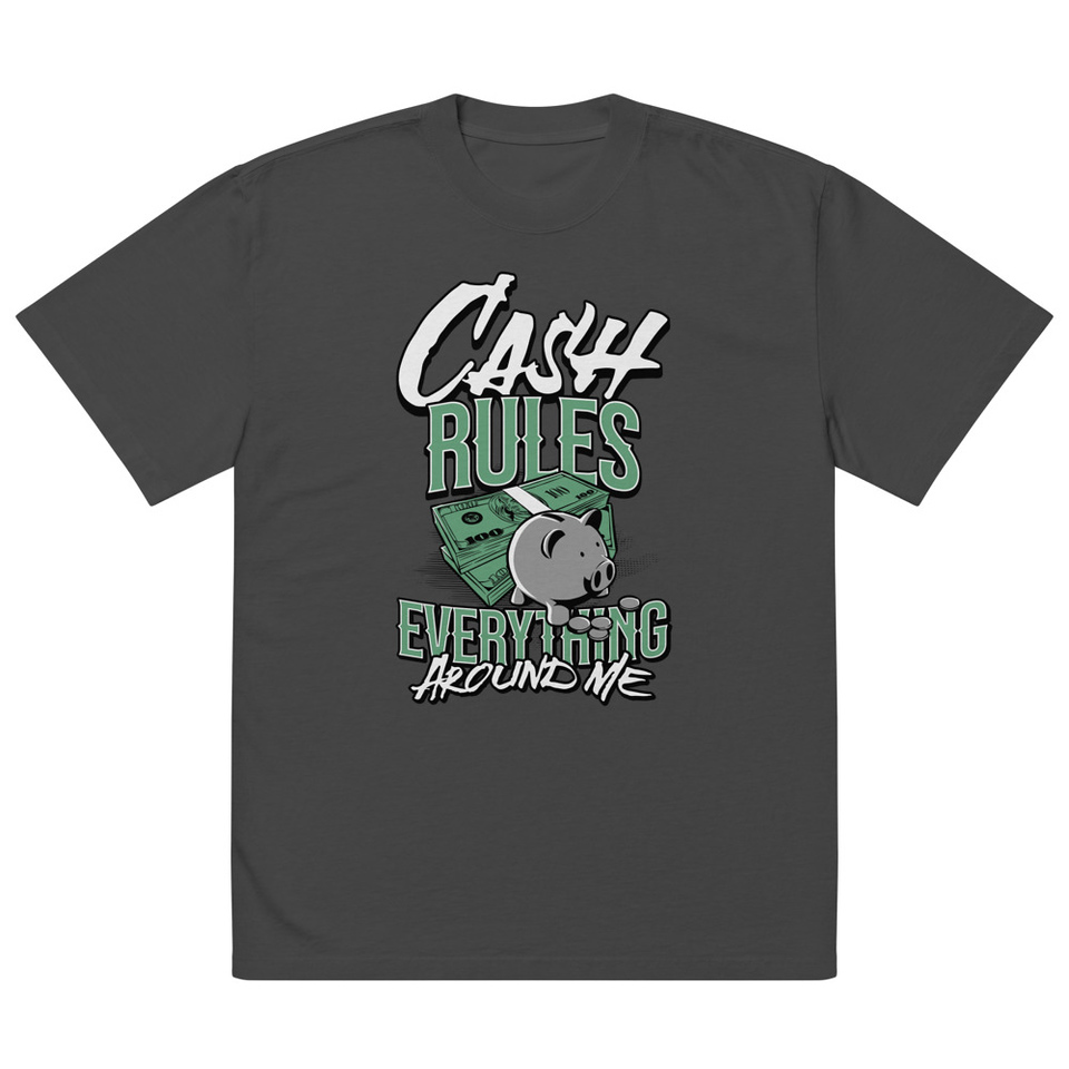 Cash Rules Oversized Faded T-Shirt