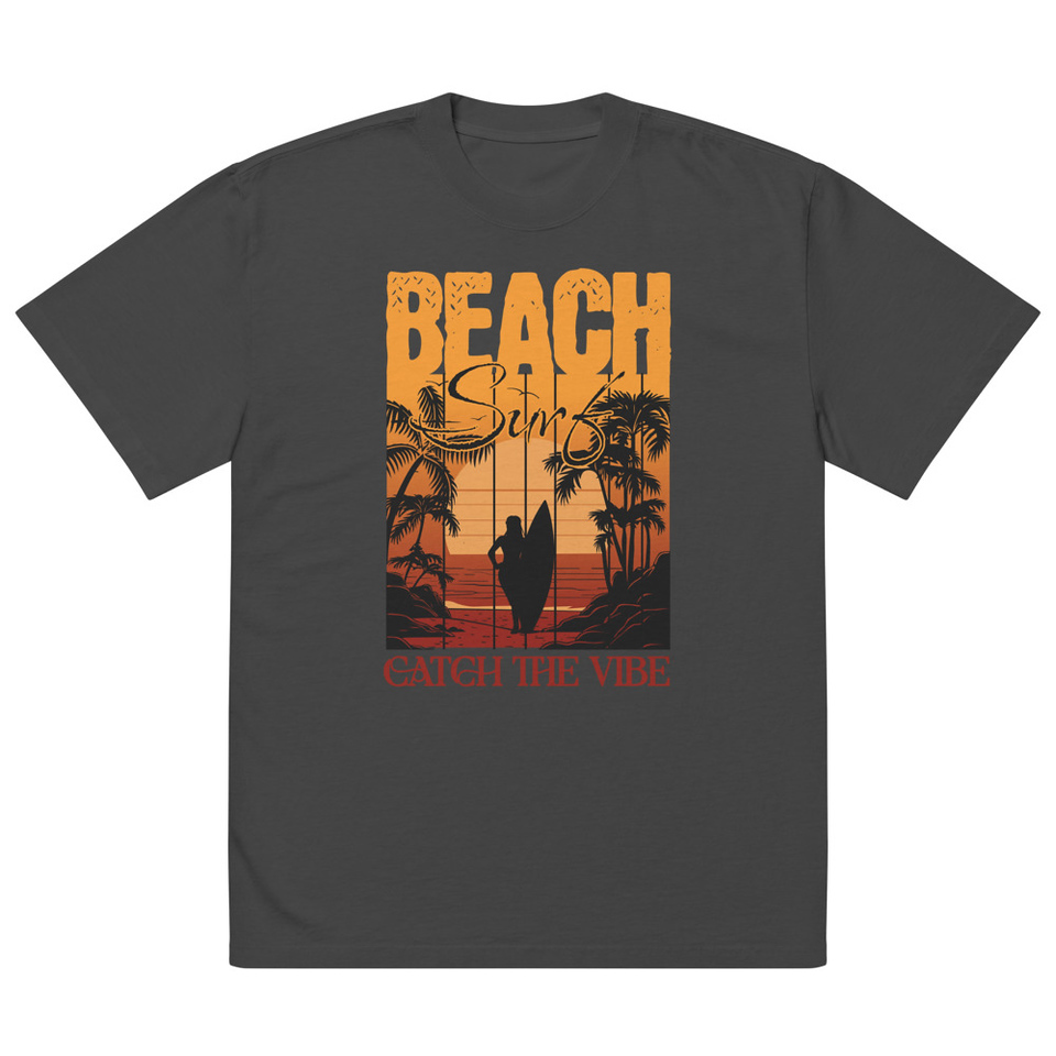 Catch the Vibe Oversized Faded T-Shirt