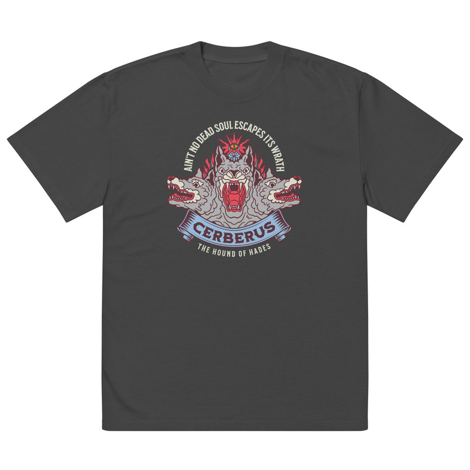 Cerberus - Underworld Dogs Oversized Faded T-Shirt