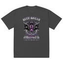 Cerberus Hell Hound Streetwear - Dark Aesthetic Oversized Faded T-Shirt