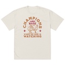 Champions Are Made When No One Is Watching - Sports Oversized Faded T-Shirt