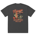 Chicago Style Hot Dogs Oversized Faded T-Shirt