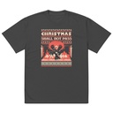 Christmas Shall Not Pass - Flaming Wizard Oversized Faded T-Shirt