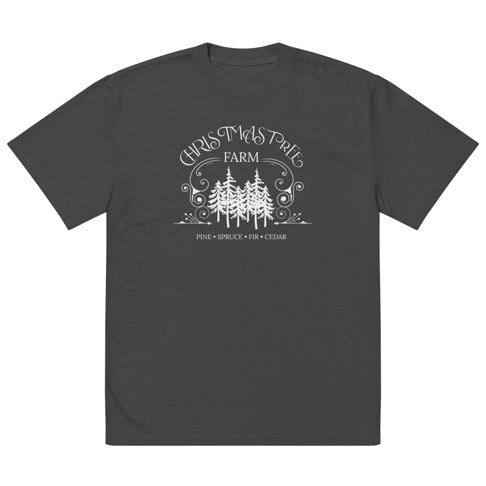 Christmas Tree Farm Oversized Faded T-Shirt