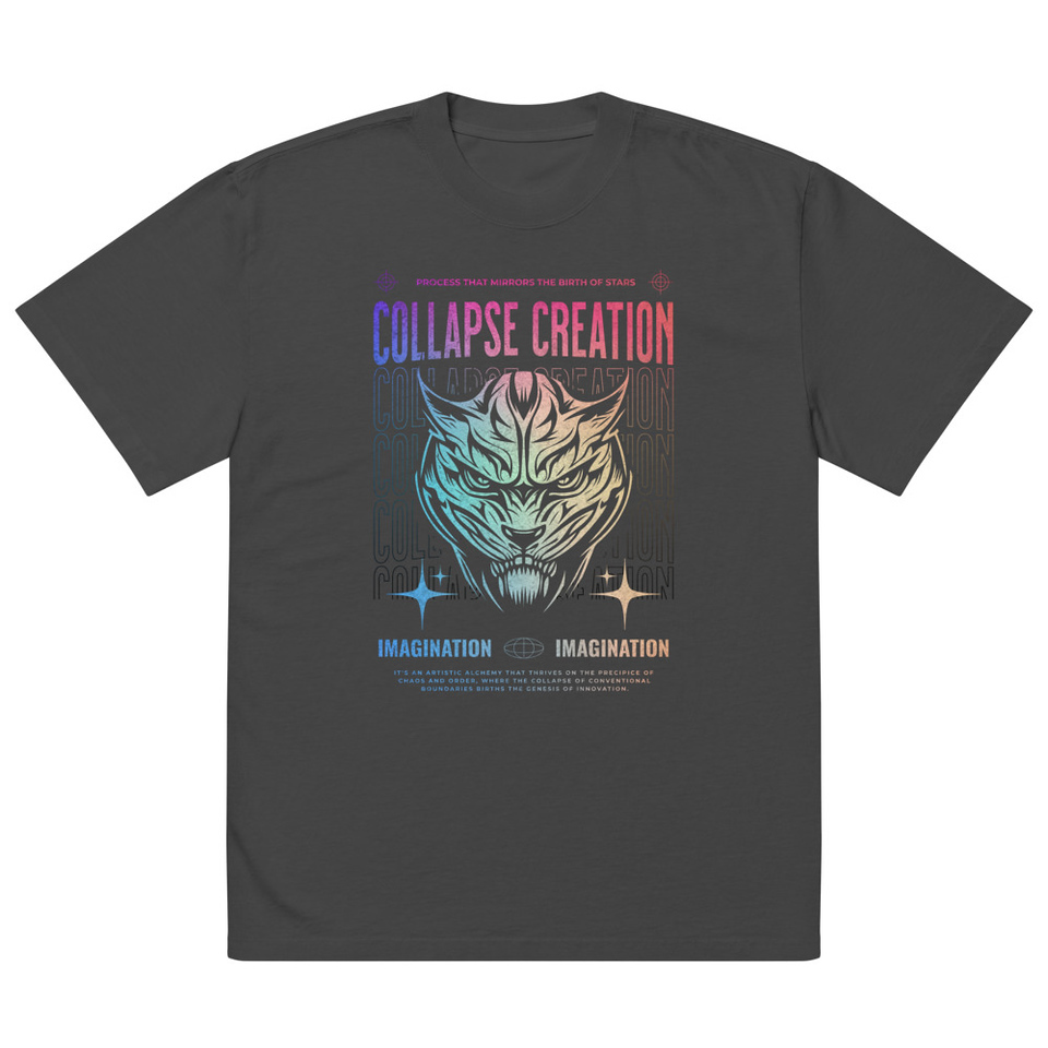 Collapse Creation Oversized Faded T-Shirt