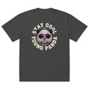 Cool Panda with Sunglasses -  Oversized Faded T-Shirt