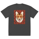 Corgi Loves - Cute Dog Oversized Faded T-Shirt