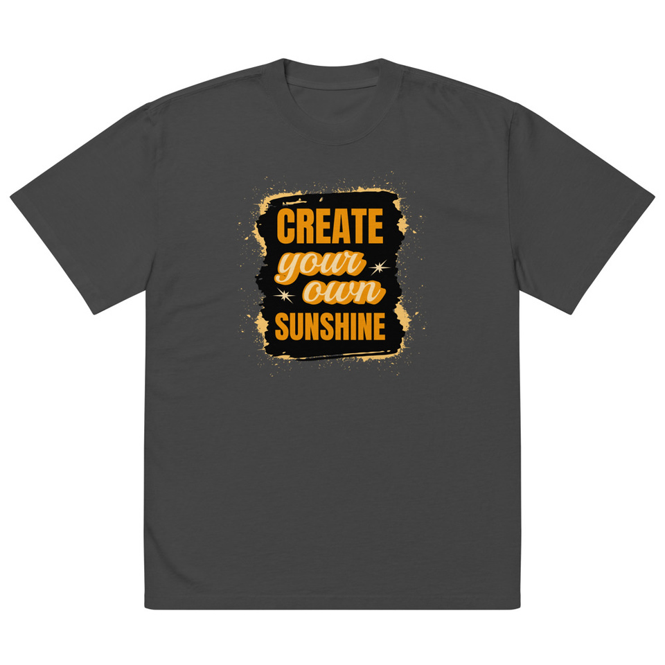 Create your own Sunshine Oversized Faded T-Shirt