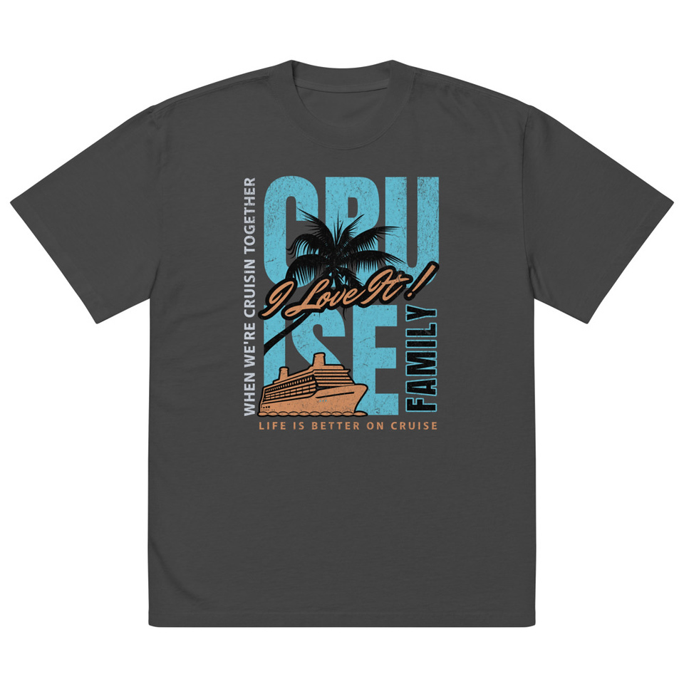 Cruise Ship Oversized Faded T-Shirt