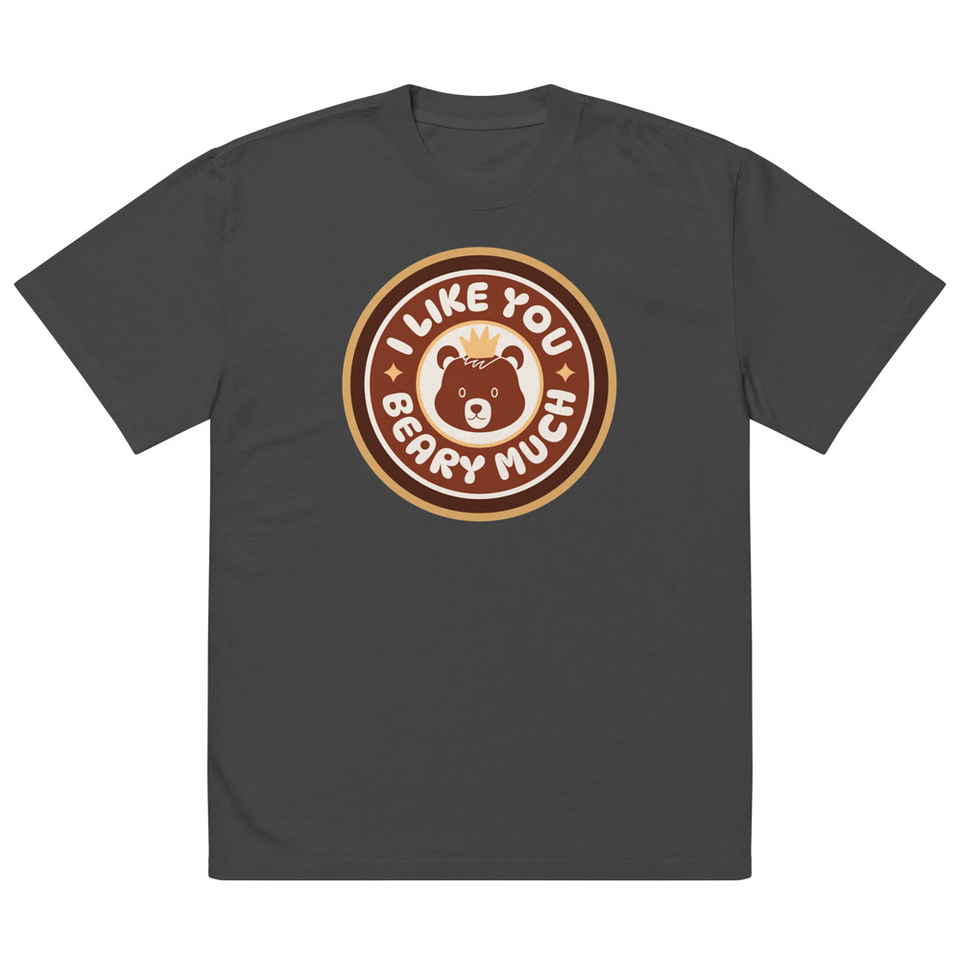 Cute Bear - AI Oversized Faded T-Shirt