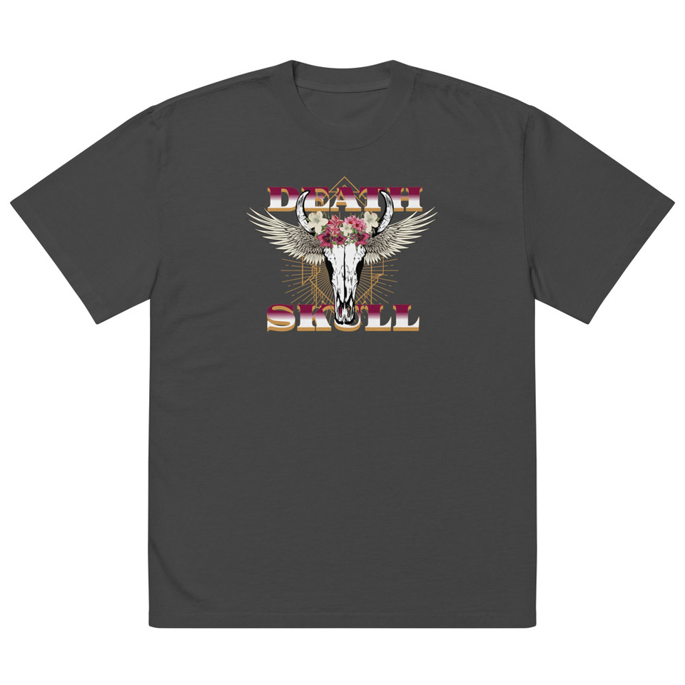 Deah Skull Oversized Faded T-Shirt