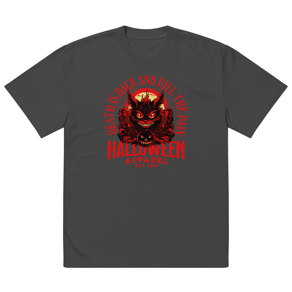 Death is Back Oversized Faded T-Shirt