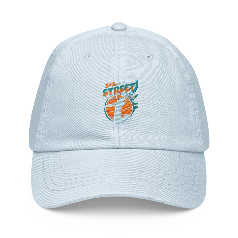 3x3 Basketball League Pastel Baseball Hat