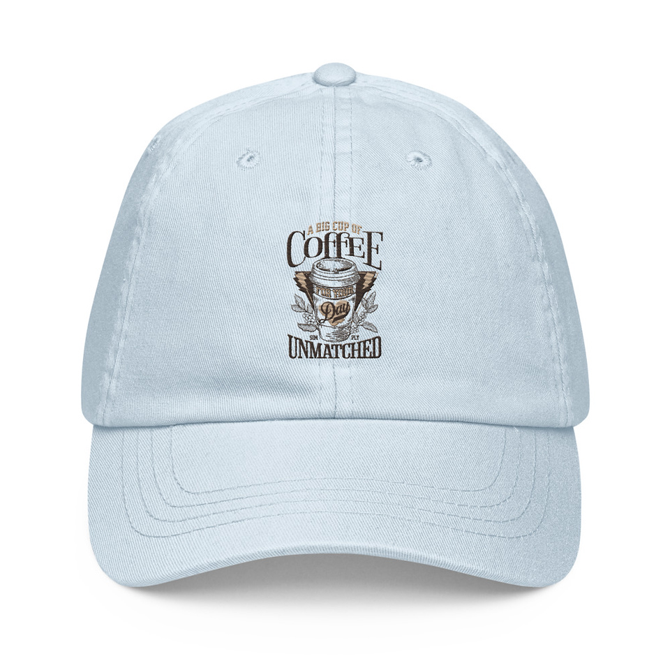 A Big Cup of Coffee Pastel Baseball Hat