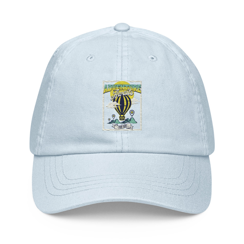 Adventure Awaits Pastel Baseball Hat