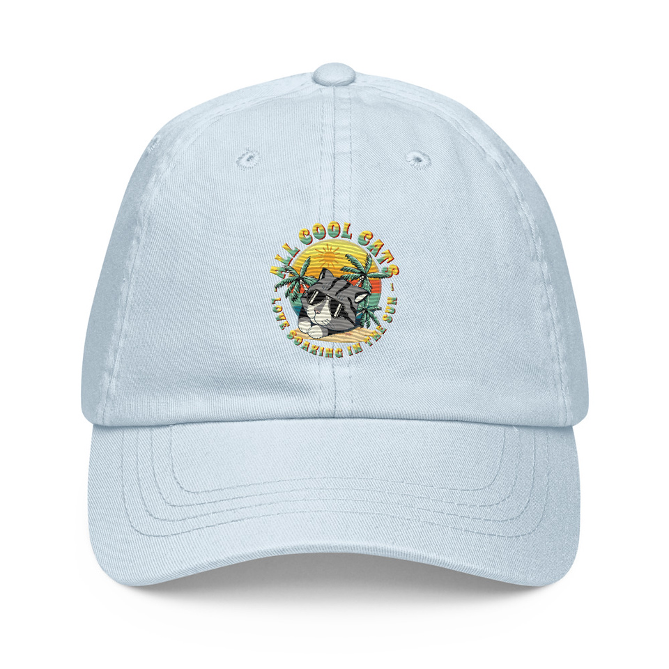 All Cool Cats - Sunset Beach Pastel Baseball Hat