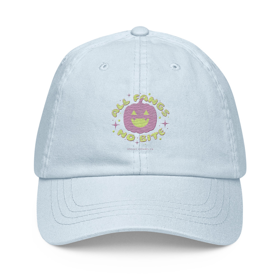 All Fangs No Bite - Halloween Pastel Baseball Hat