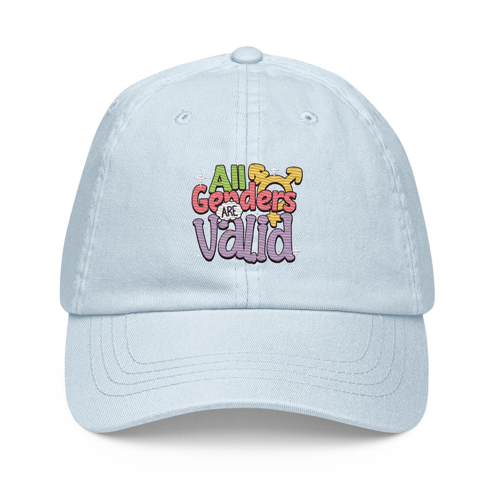 All Genders are Valid Pastel Baseball Hat