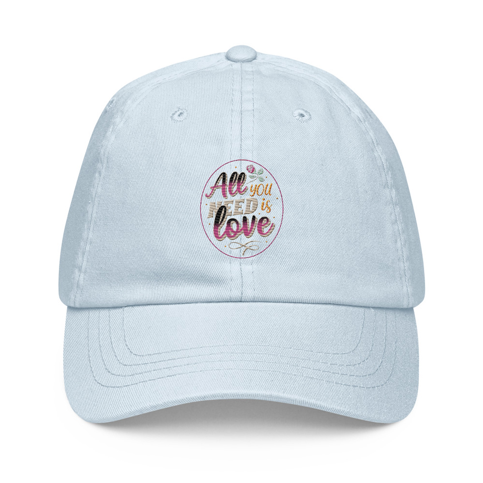 All you Need is Love - Valentines Day Pastel Baseball Hat