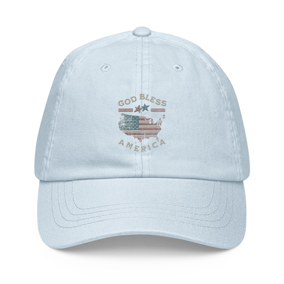 America - Land Of The Free Pastel Baseball Hat