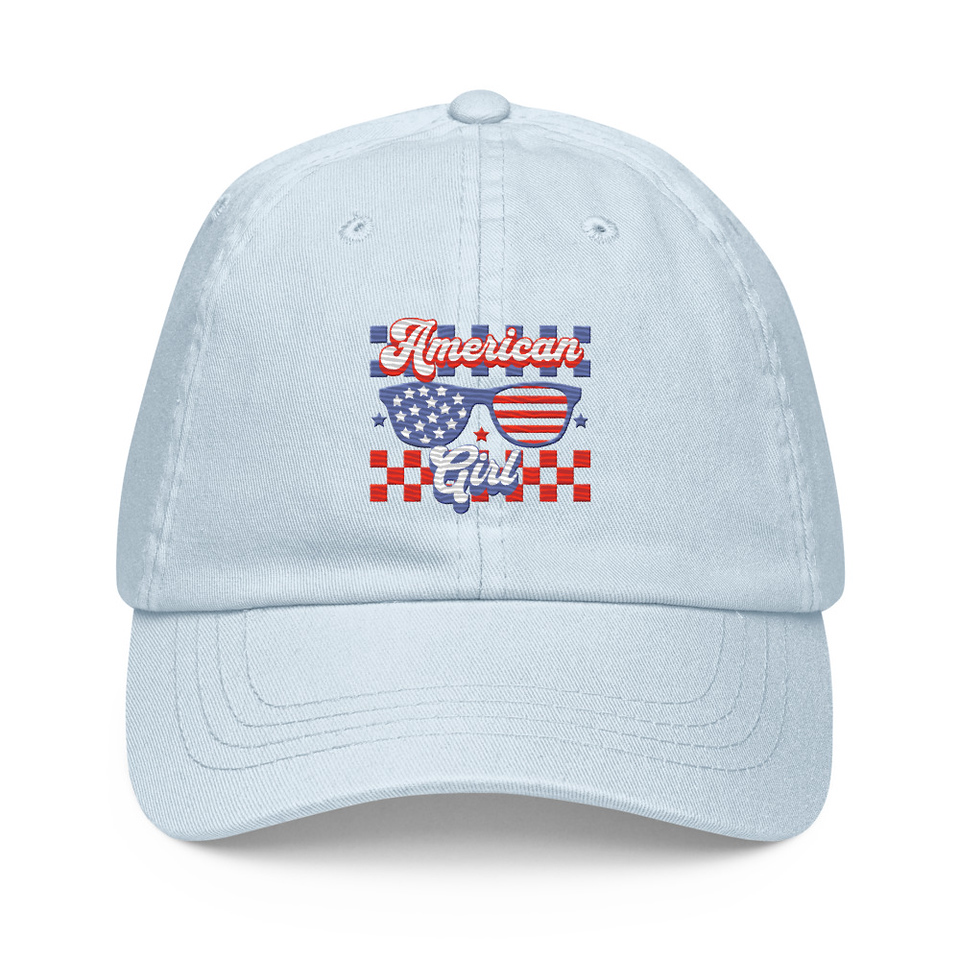 American girl Pastel Baseball Hat