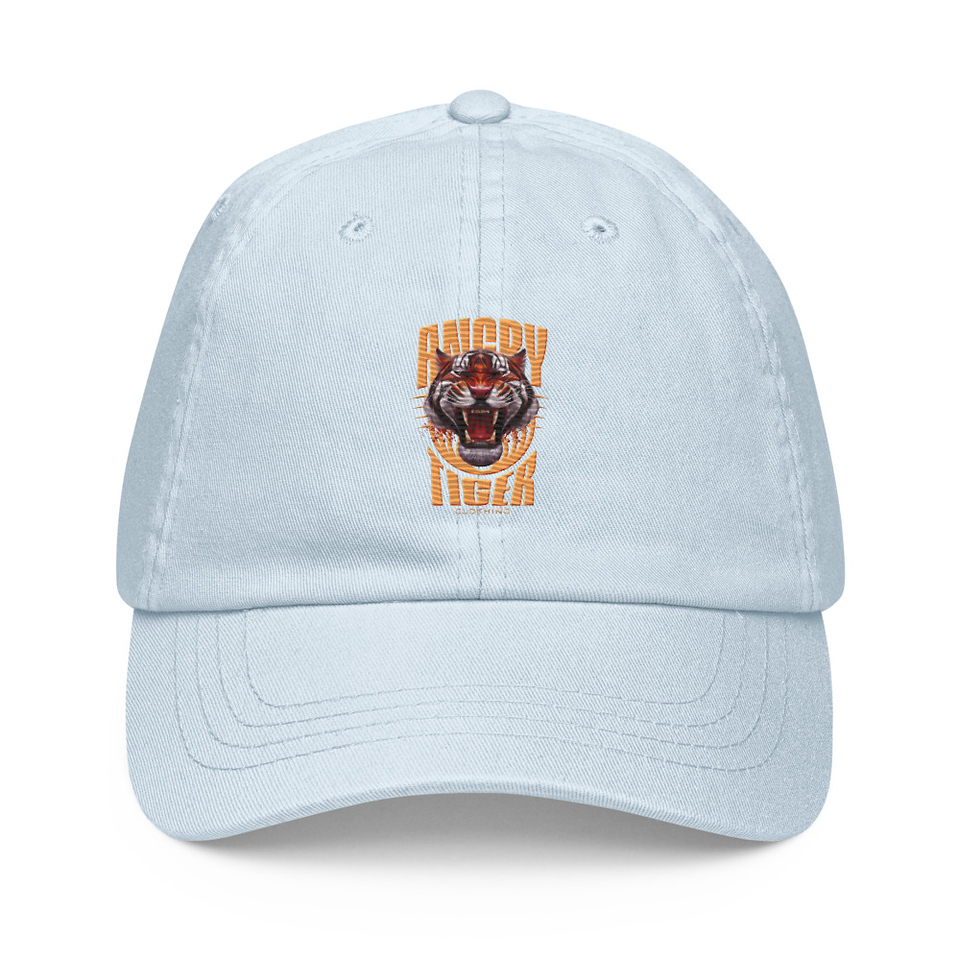 Angry Tiger - AI Pastel Baseball Hat