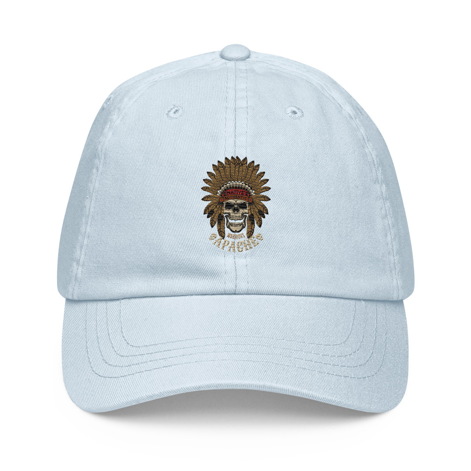 Apache Warriors - Indian Skull Pastel Baseball Hat
