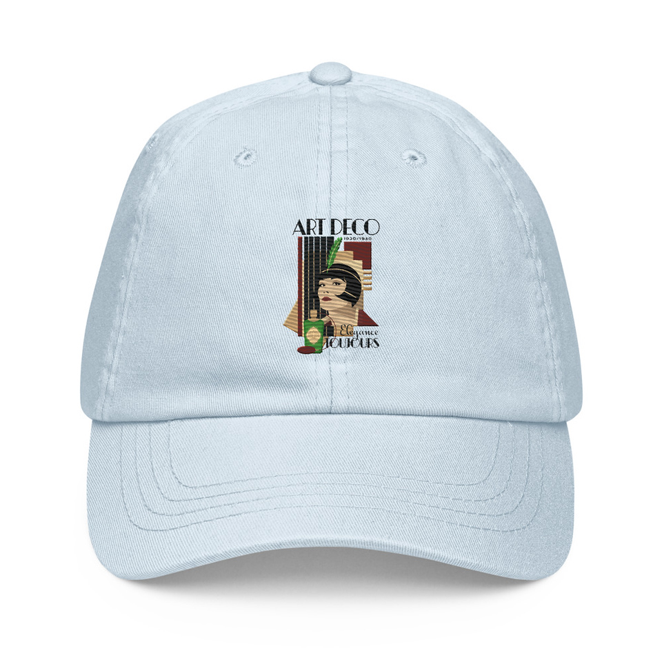 Art Deco Elegance Toujours Pastel Baseball Hat