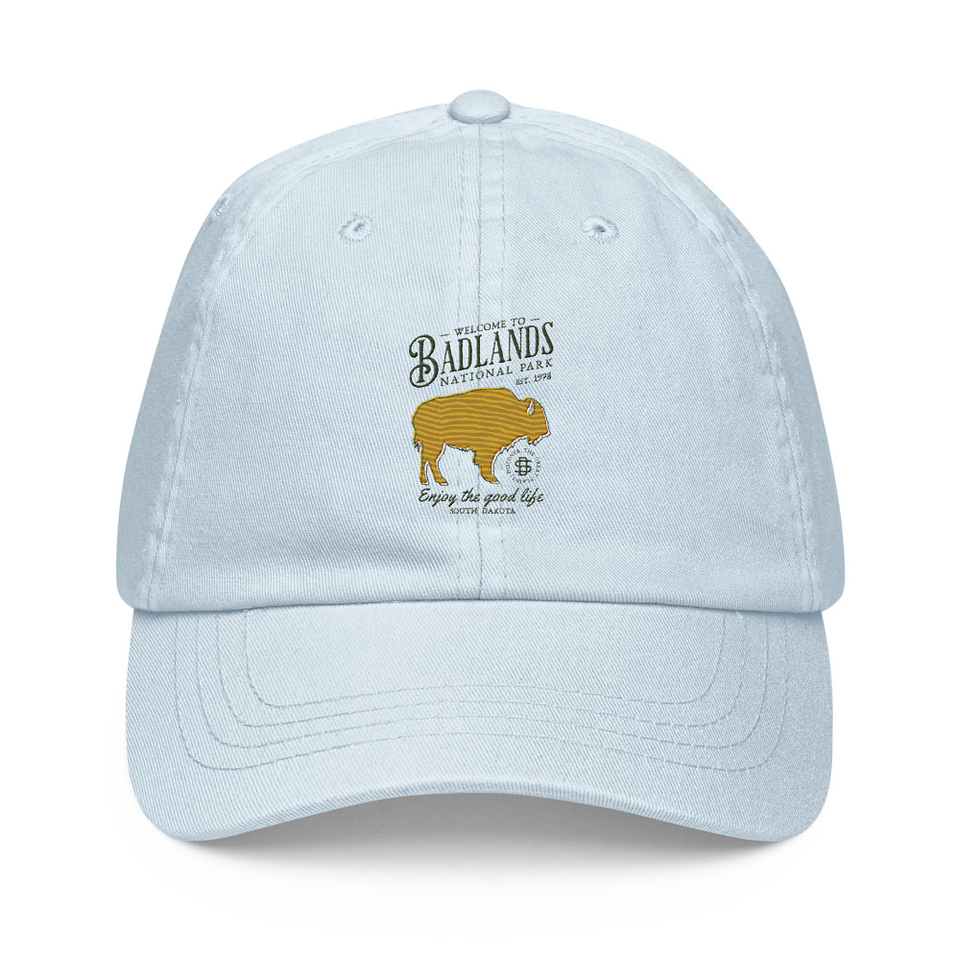 Badlands National Park - Bison Pastel Baseball Hat