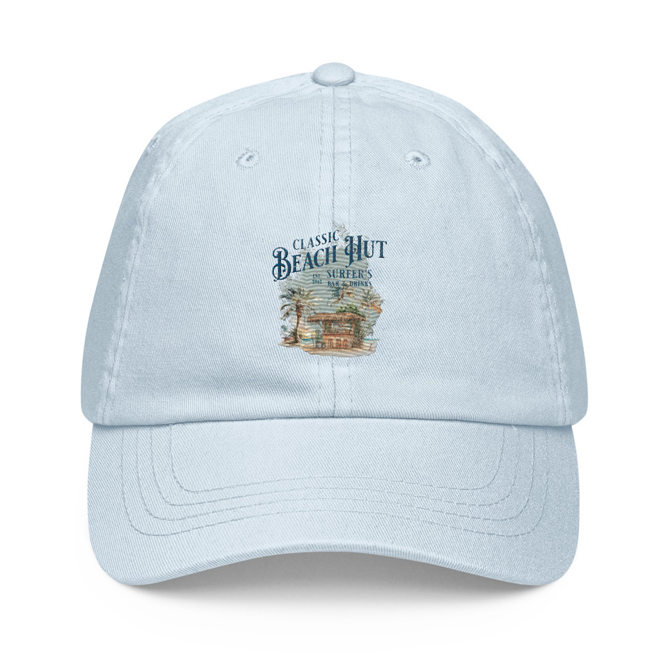 Beach Hut Pastel Baseball Hat