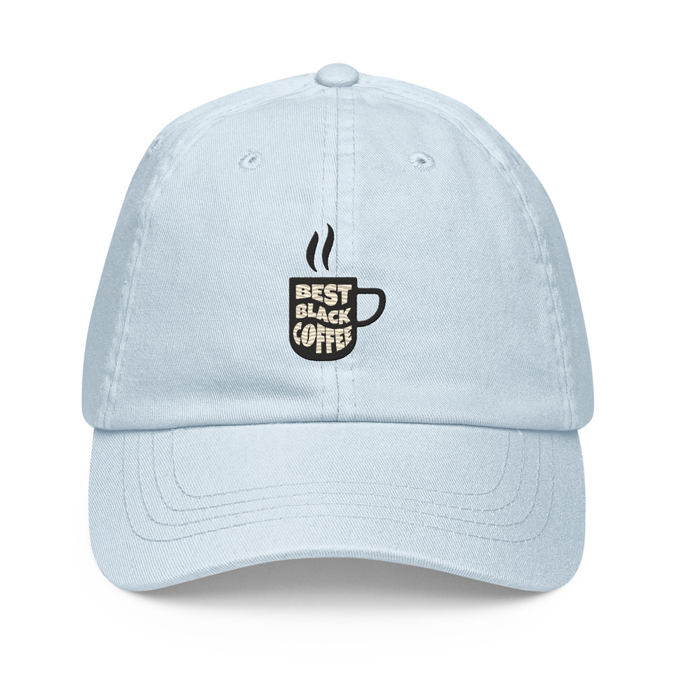 Best Black Coffee - Hot Cup Pastel Baseball Hat