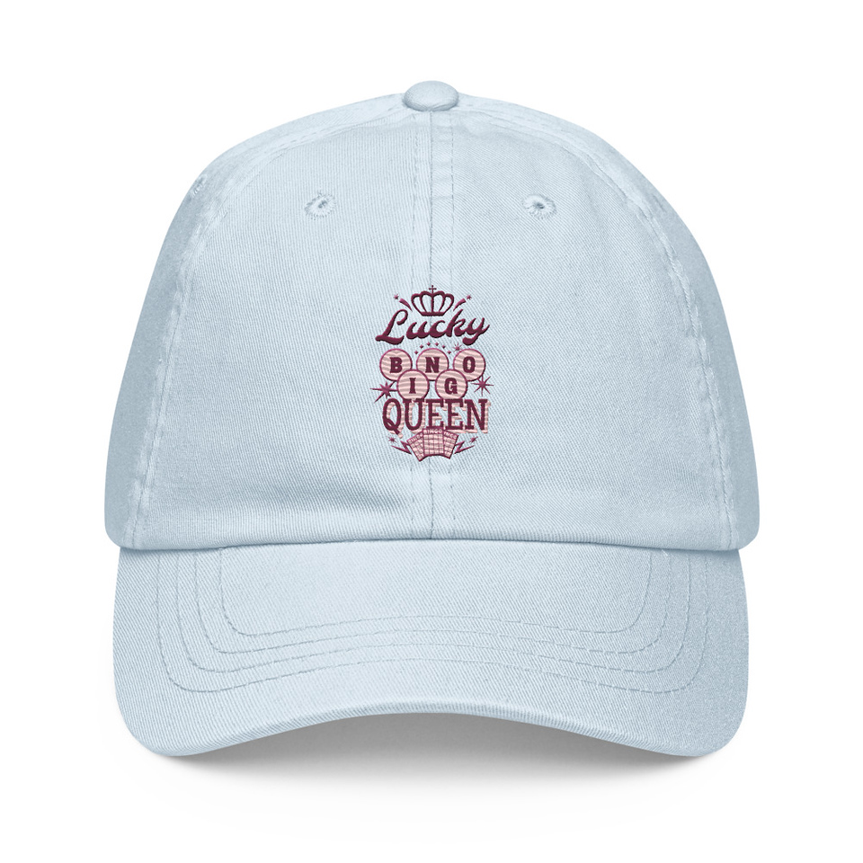 Bingo Queen - Retro Crown Pastel Baseball Hat